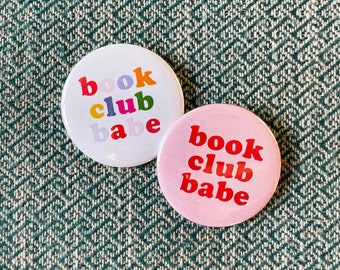 Book Club Babe Button