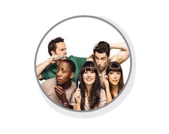 New Girl Pinback Button