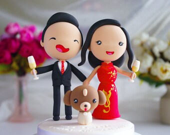 Décoration de gâteau de mariage en porcelaine - Yes - 17cm Décoration de gâteau de mariage en porcelaine - Yes - 17cm