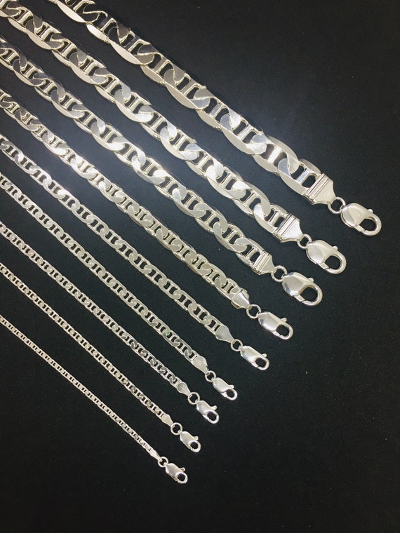 Large Sterling Silver Chain 22 Long 58 Grams