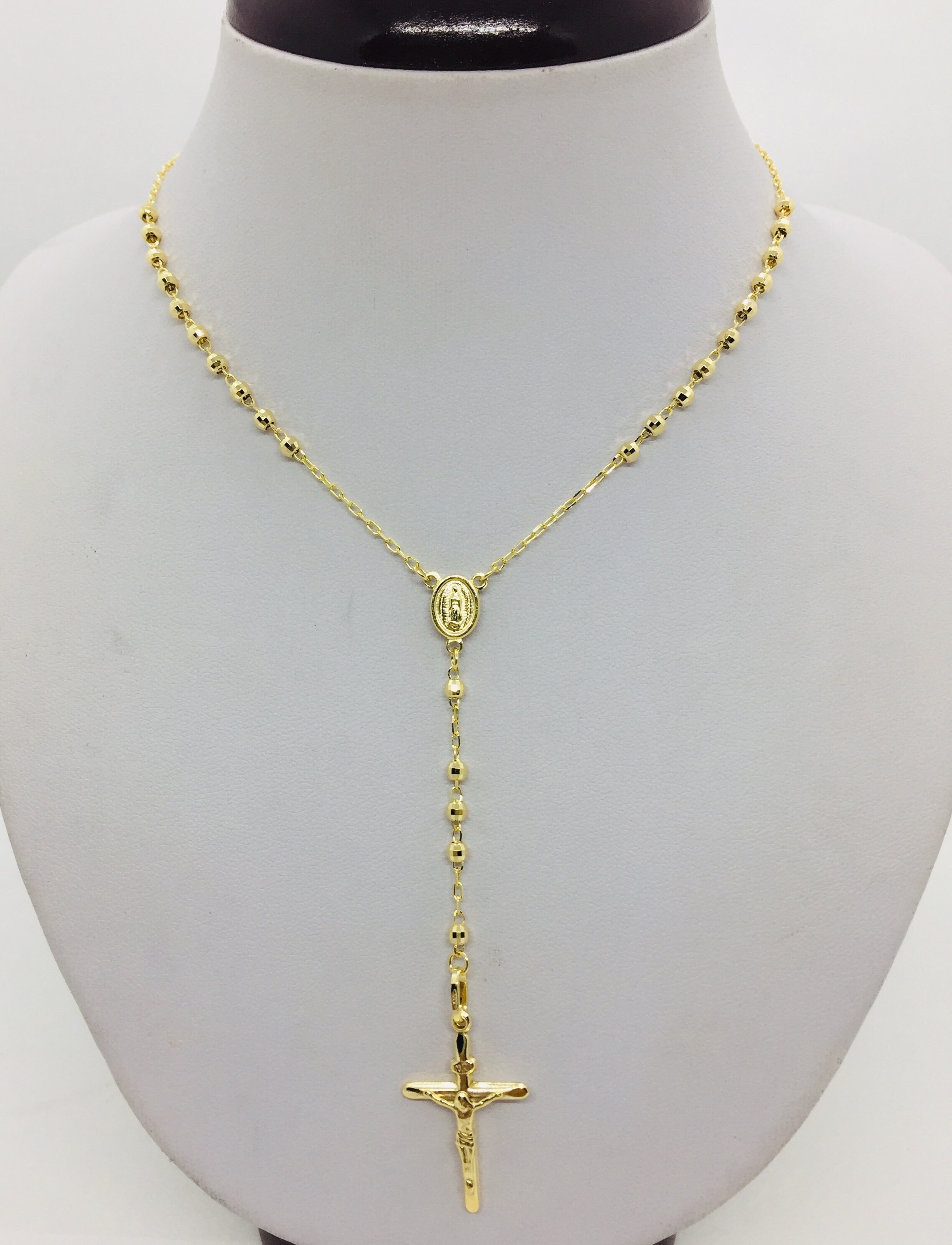 Gold Rosary Necklace, Rosary Style Necklace for Women - Etsy | Gold rosary  necklace, Rosary style necklace, Rosary necklace