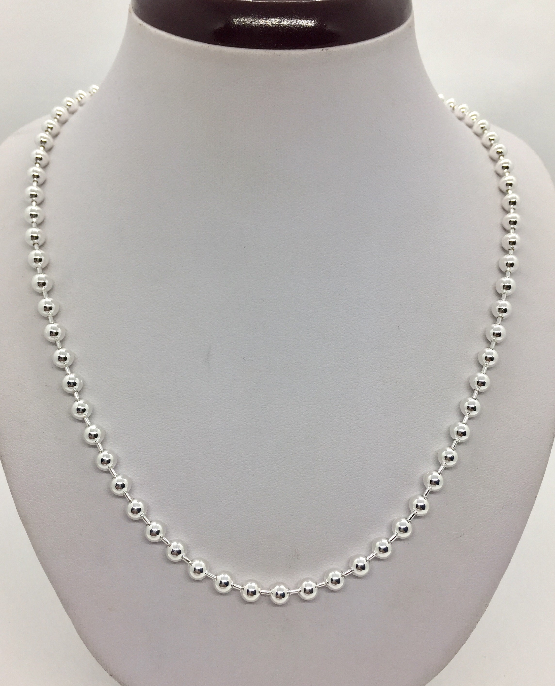 TATIANA☆[SILVER925] Pearl Ball Chain Necklace MUSINSA | TATIANA (Silver 925) Pearl Ball Chain Necklace NZ2014