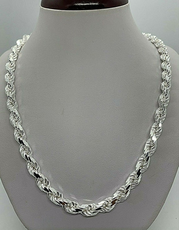 8.60 Carat Pave Diamond Link Necklace 18 Karat in Stock For Sale at 1stDibs  | ga01 10k mex, ga01 925 mex, gao1 925 mex