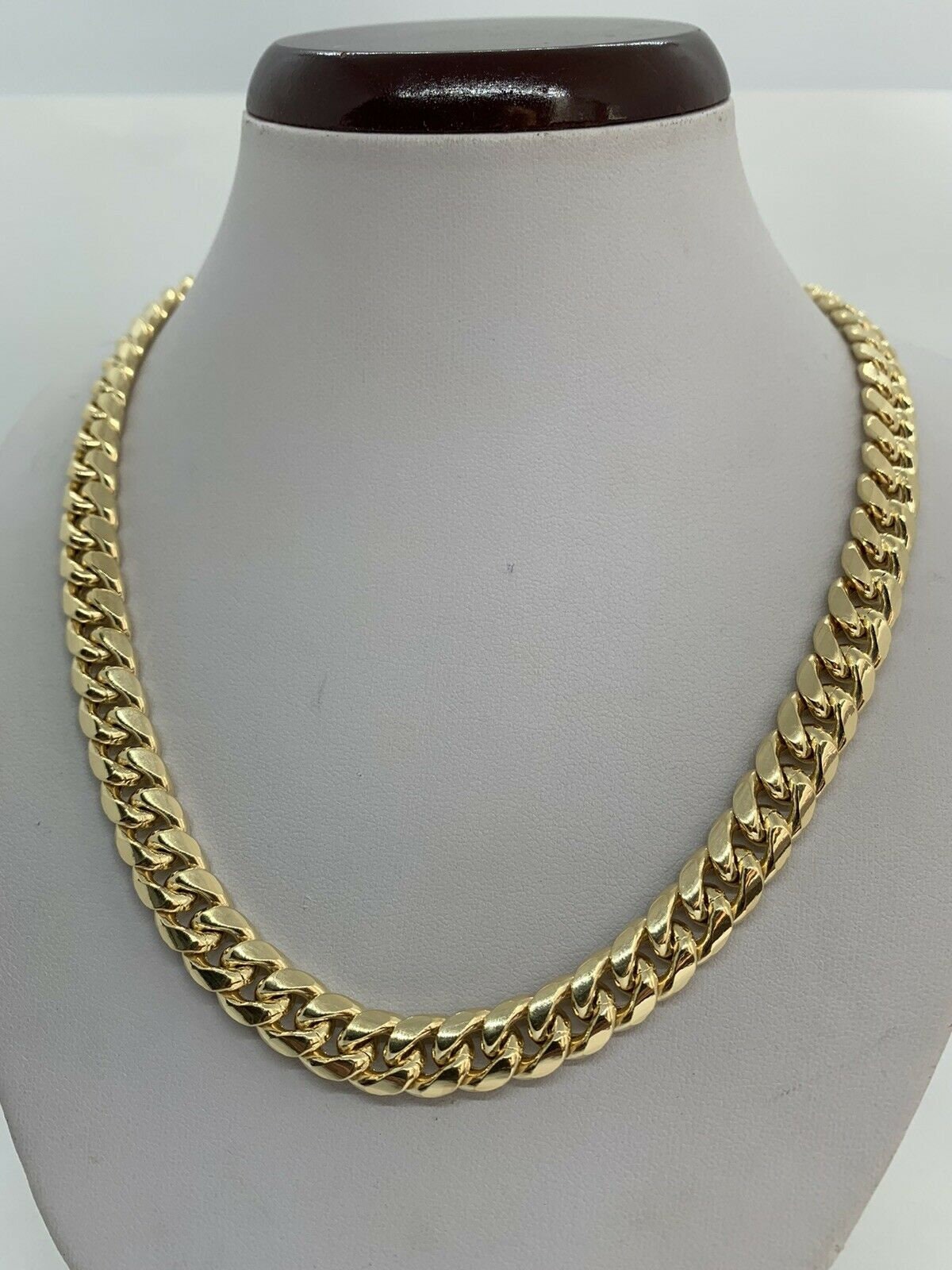 Men's 10k Gold Chain / 9.5mm Miami Cuban Link Necklace/ - Etsy