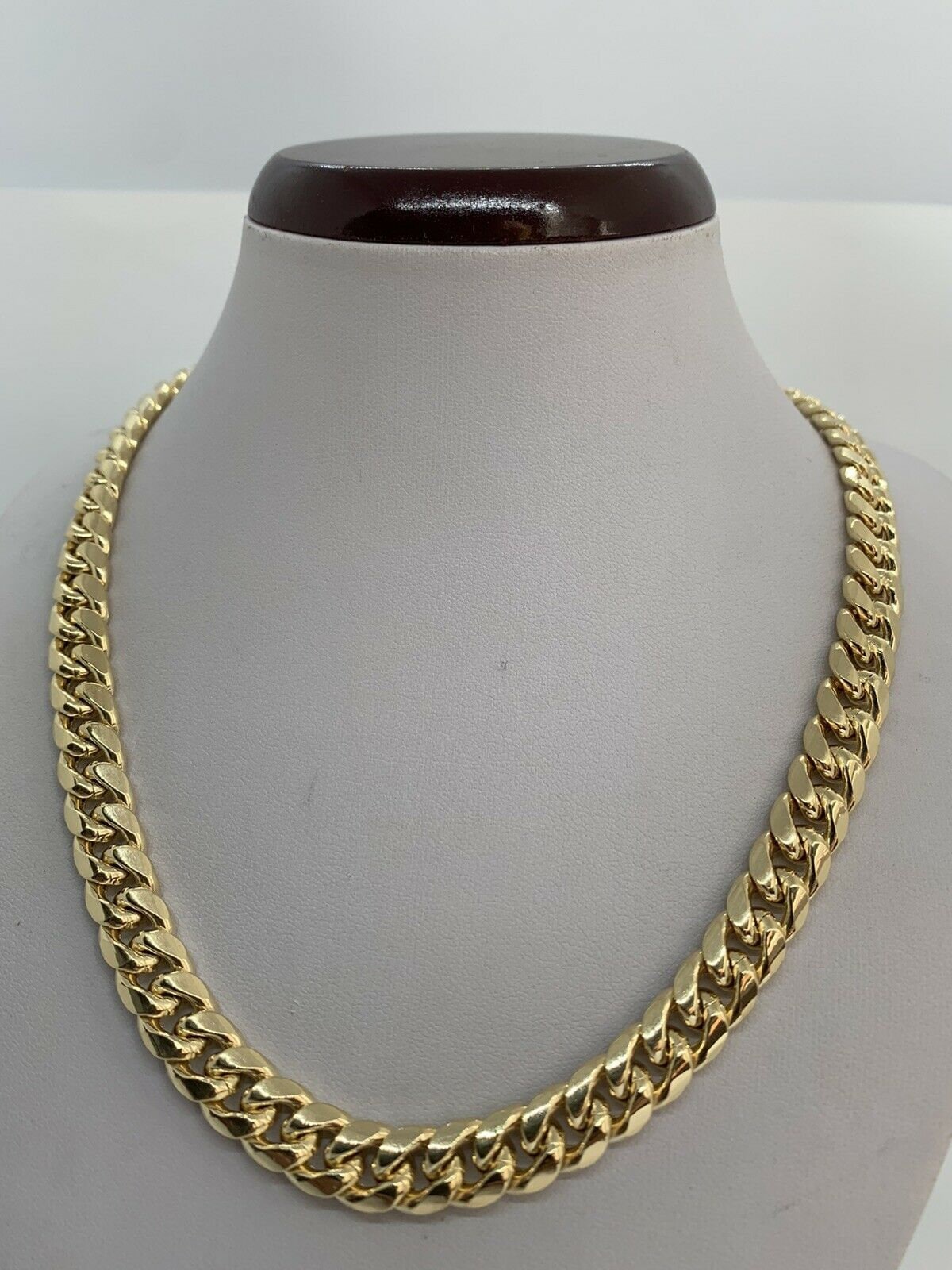 Men's 10k Gold Chain / 9.5mm Miami Cuban Link Necklace/ - Etsy