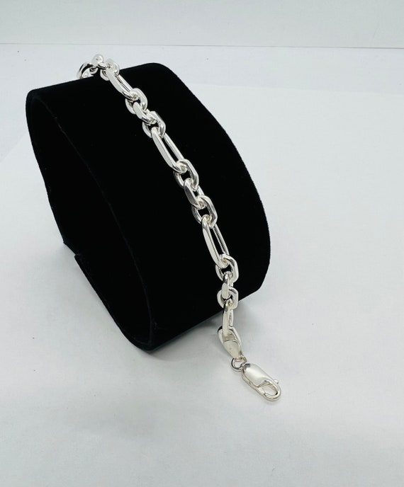 Old English Jewellers Sterling Silver Anchor Link Bracelet - 5.5mm Width - 7.5 Inch