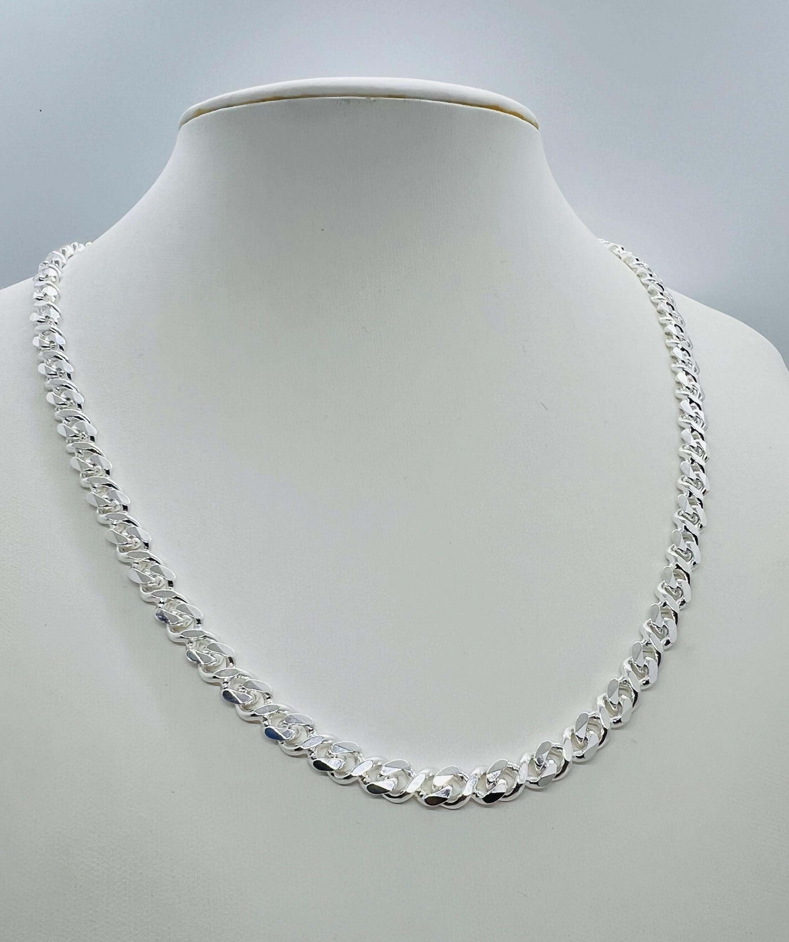 925 Sterling Silver Infinity Link Chain. Men's Women's