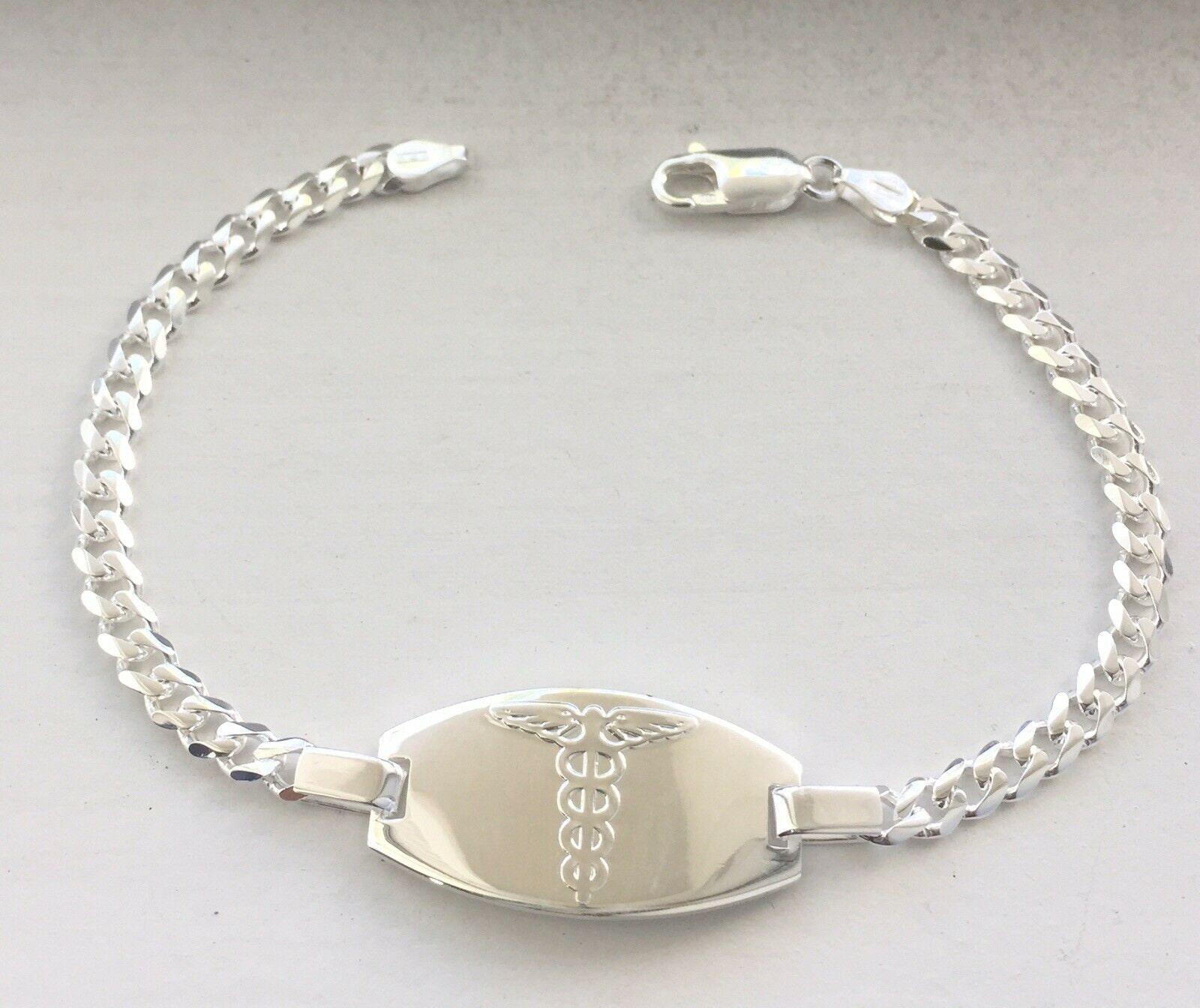 Sterling Silver Medical Charm Bracelet