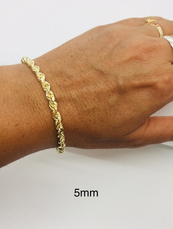 14 Karat Yellow Gold Silk Rope Bracelet – Philadelphia Gold & Silver  Exchange