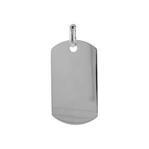 925 Sterling silver 2&quot; Men&#39;s dog Tag