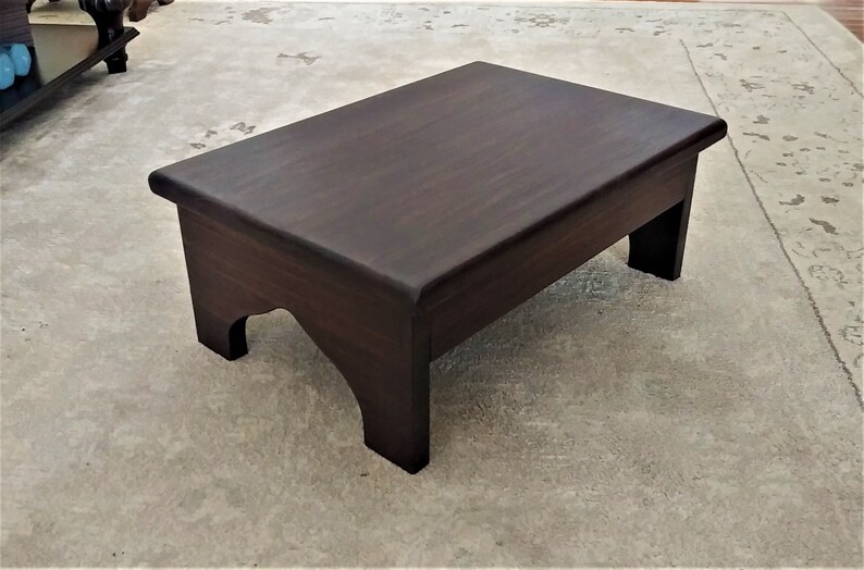 Rustic Wooden Stool Kitchen Stool 20x14x8 Very Sturdy The Surrey Bed Stool Bath Stool Spa Steps Large Wood Step Stool Foot Stool
