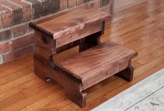 Large Step Stool The Essex Wood Step Stool Kitchen Step Stool Bathroom Step Stool Bed Step Stool Kids Step Stool 2 Step Stool Sturdy