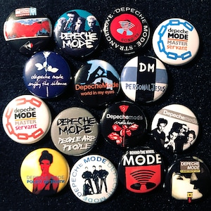 Depeche Mode 1&quot; Buttons or Magnets! FREE FAST SHIPPING - Sioux Cure Goth Postpunk Punk