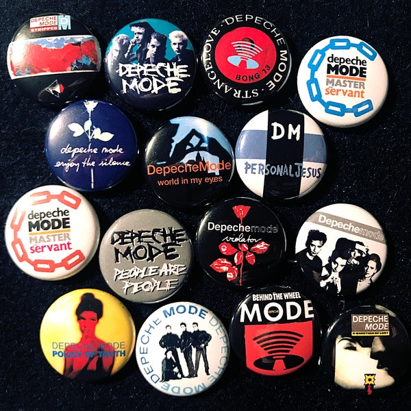 Depeche Mode 1" Buttons or Magnets! FREE FAST SHIPPING - Sioux Cure Goth Postpunk Punk