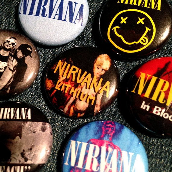釘バット　名前「涅槃」　３連ボルト　ローリングス　NIRVANA Nirvana Lapel Pin - Etsy