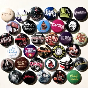 33 Portland Oregon 90s 1&quot; Buttons or Magnets - FREE SHIPPING — nineties 1990s indie rock pdx