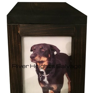 Pet Memory Box, Pet Memorial Keepsake Box, Pet Urn, Dog Urn, Cat Urn, Dog Memorial, In Loving Memory Photo Box, Pet Urn for Ashes, Popular