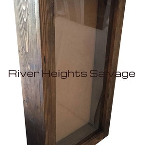 Shadow Box 16x30 Rustic Extra Large , Window box Display box Picture Frame Deep Bouquet box Display Frame Popular Trending Gift Wedding Best