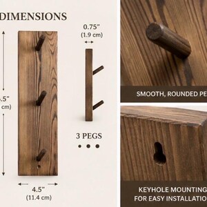 Rustic Mug Tree | Handmade Wooden Mug Holder | Farmhouse Coffee Bar Organizer | Countertop Coffee Cup Rack | Coffee Station Decor | Wood zdjęcie 4