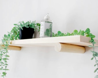 Contemporary Floating Wall Mounted Bookshelf Wood Wall Mounted Shelf Wood Shelf Trending Gift Decor Popular Floating Shelving Unit