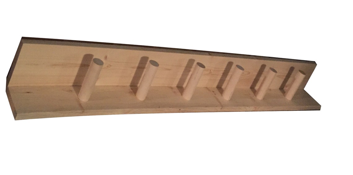 Wood Peg Rail Shelf Modern Coat Rack Scandinavian Peg Rail Etsy