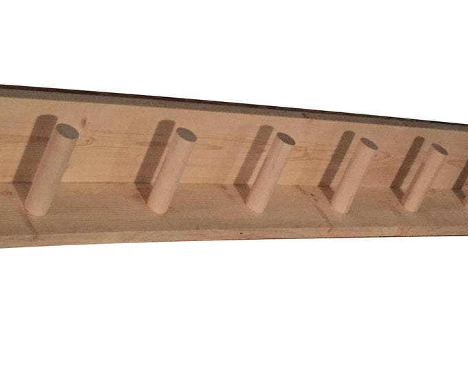 Wood Peg Rail Shelf Modern Coat Rack Scandinavian Peg Rail Etsy