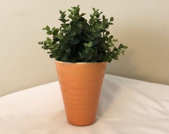 Ceramic Pot, Vintage Peach Planter, Mudhut Pot, Ceramic Vintage Planter for Garden, Indoor Pot, Plant Holder, Ceramic Pot for Plants, Gift