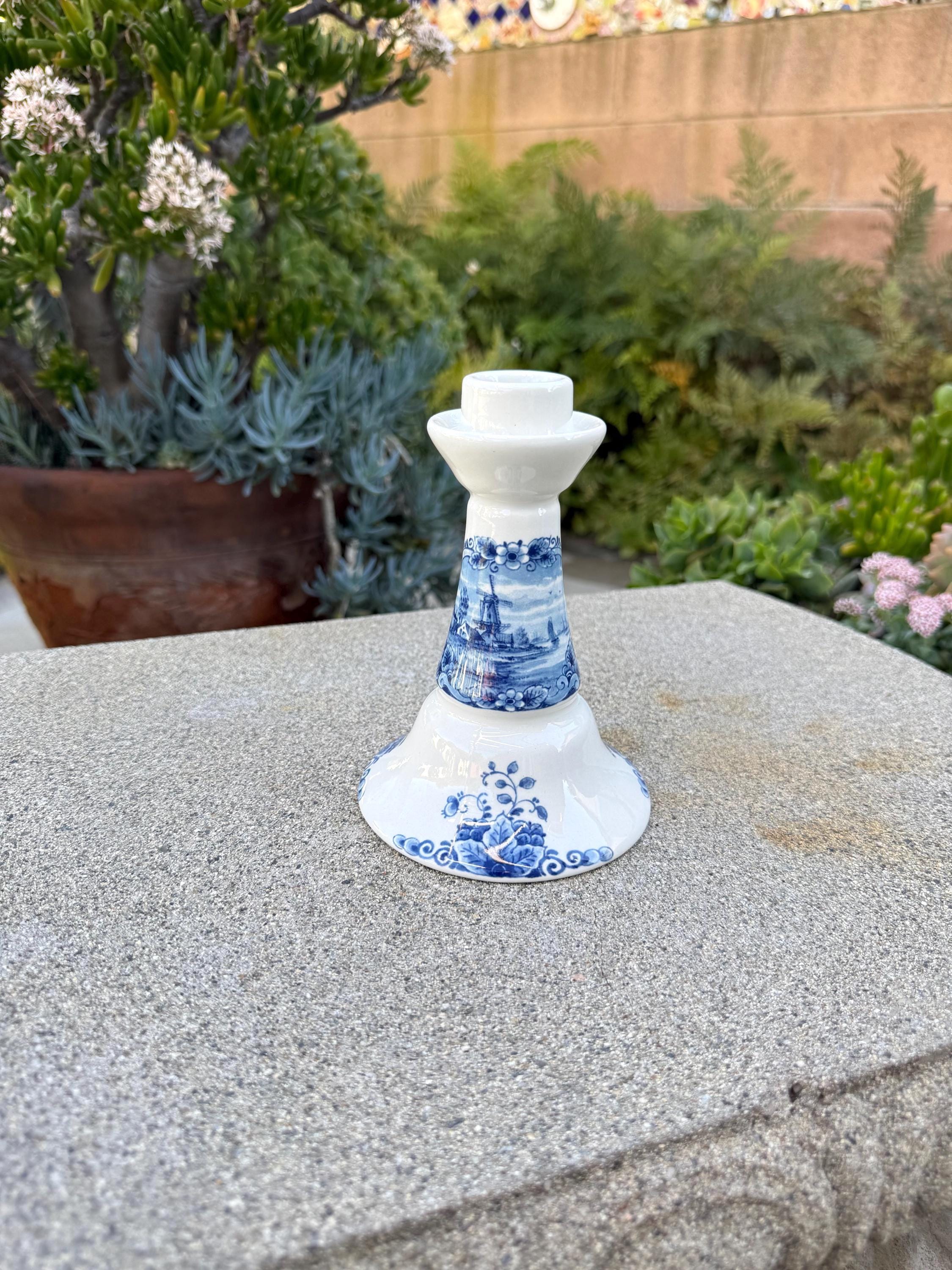 Delft Candlesticks - Etsy
