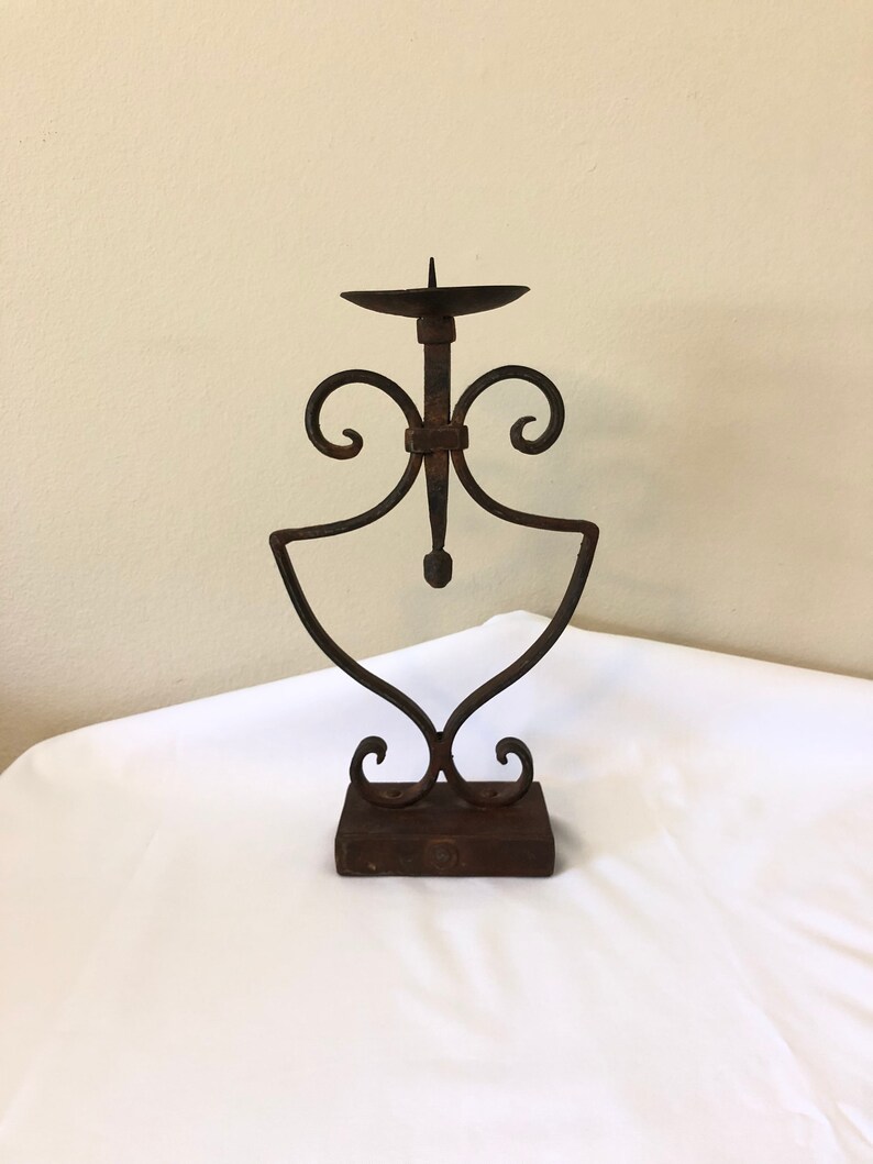 Jan Barboglio Candlestick Iron Candleholder Dining Room Etsy
