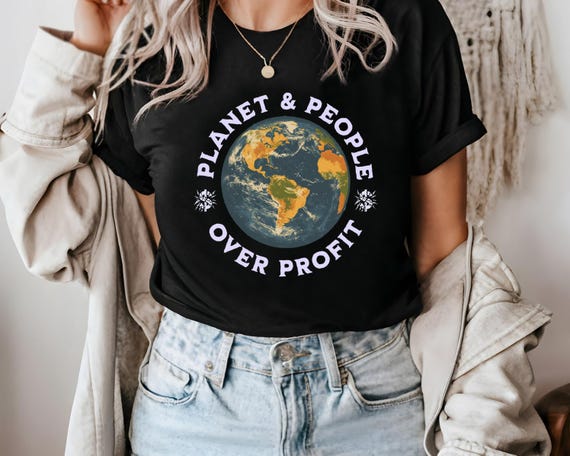 Mother Earth Shirt, People Over Profit, Planet Over Profit, Earth Day Shirt, Anti Capitalist Shirt, Love Our Planet Shirt, Unisex Tee