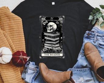 Reader, The Reader Shirt, Tarot Card Tee, Reader Gift, Bookish, Booktok, Gift For Book Lover, Bookish Merch, Bookworm Gift, Bibliophile