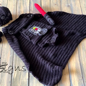Newborn Darth Vader Star Wars Inspired Outfit/Darth Vader/Baby Darth Vader/Baby Jedi/Baby Outfit