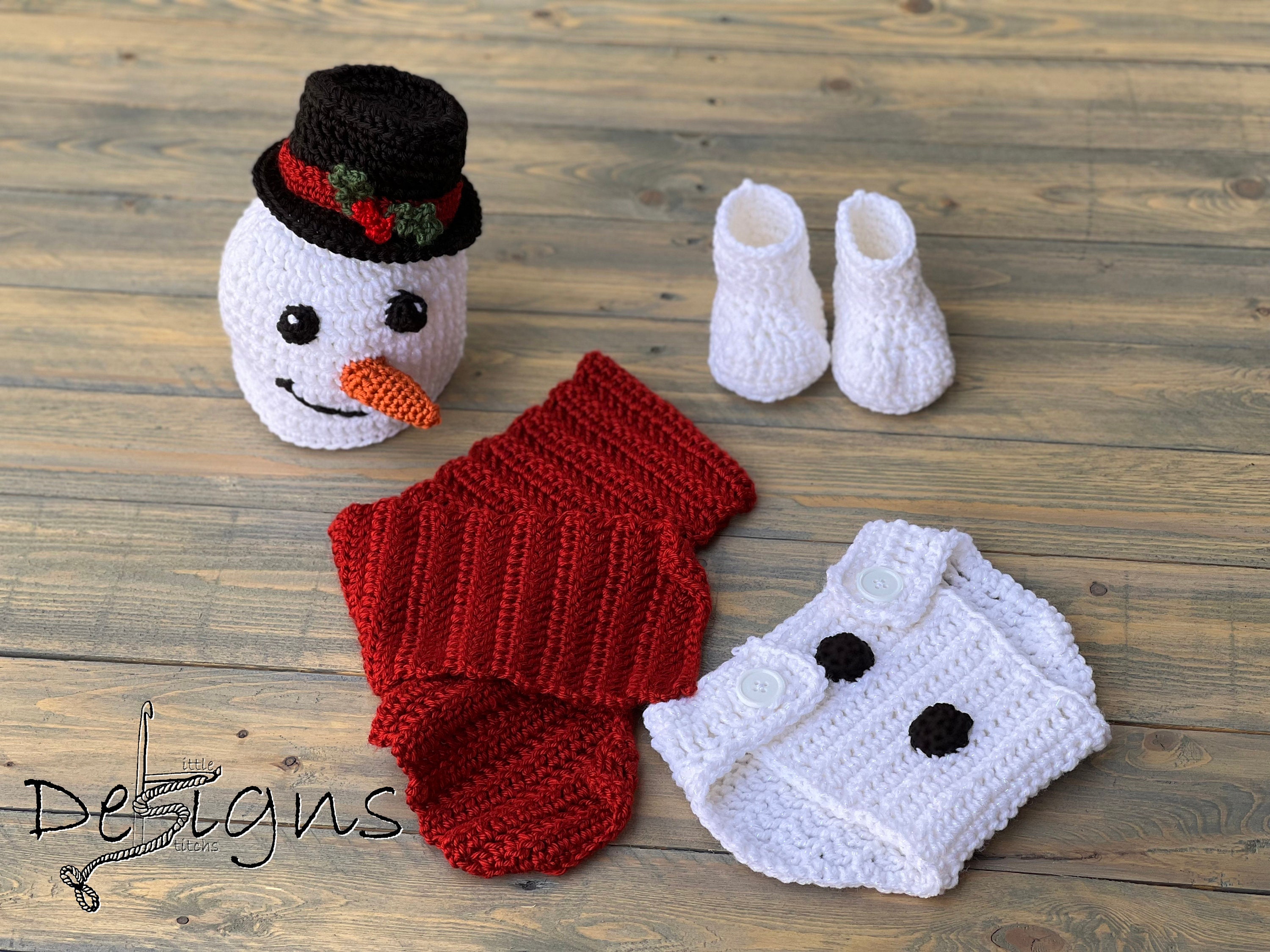Newborn Snow man Outfit/Frosty Inspired Outfit/Baby Snowman/Crochet Snowman Outfit/Frosty