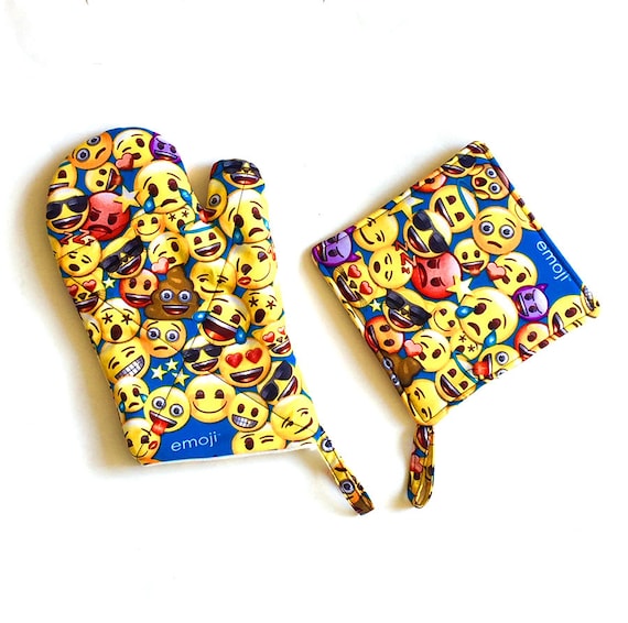 Emoji//EMOTICON Imprimer Four Mitt//Gants