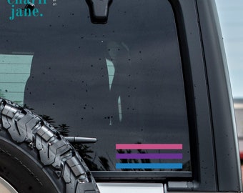 Bi Pride Equality Decal, Bisexual Car Decal, Bisexual Decal for Phone, Bisexual Laptop Decal, Bisexual Yeti Decal, LGBTQ Decal