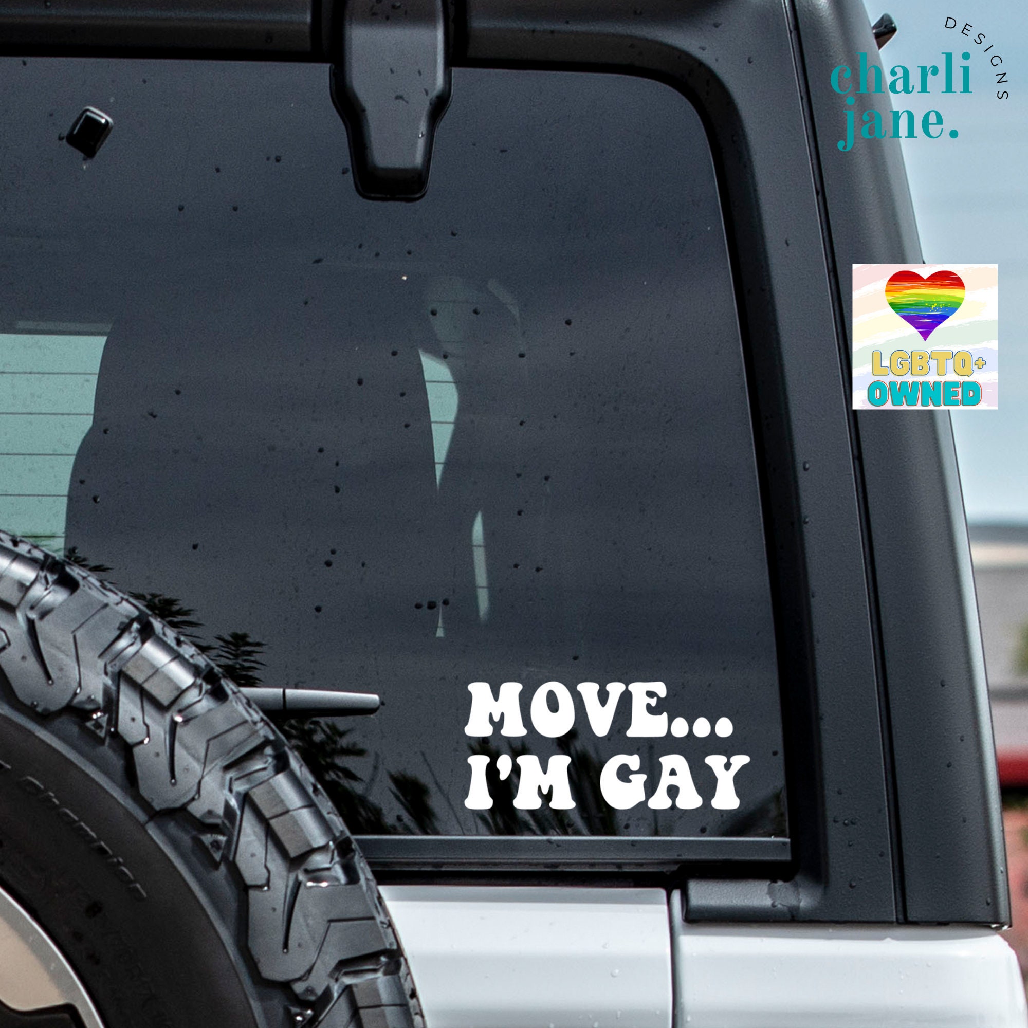 MOVE I'm Gay Decal MOVE I'm Gay Car Decal Decal for Etsy