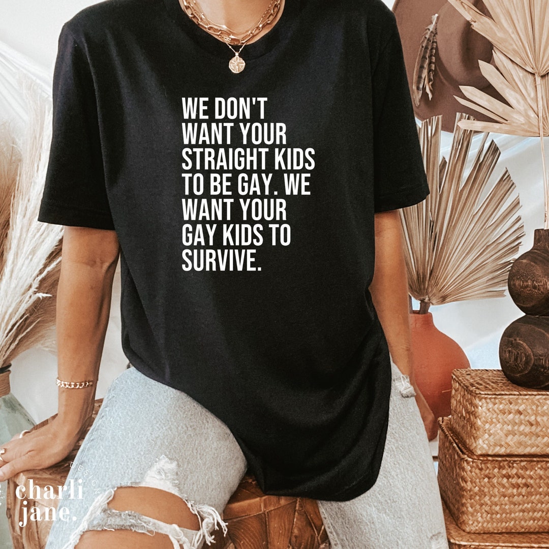 SAY GAY Shirt LGBTQ Unisex Shirt Lesbian Apparel Pride Apparel Florida ...