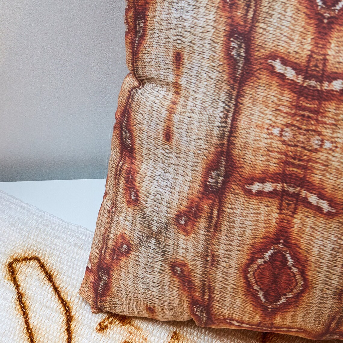 Rust Pattern Pillow 1 Etsy Sweden