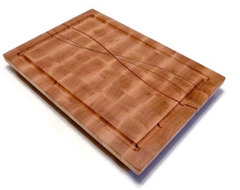 End grain cutting board