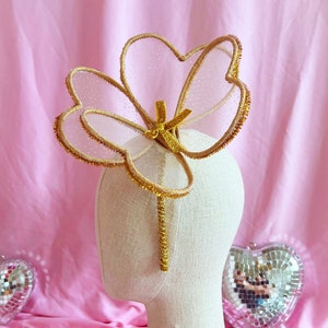 Barbie Heart DISCO crown Bridal Crown Bridal Shower crown Valentines crown Butterfly heart crown
