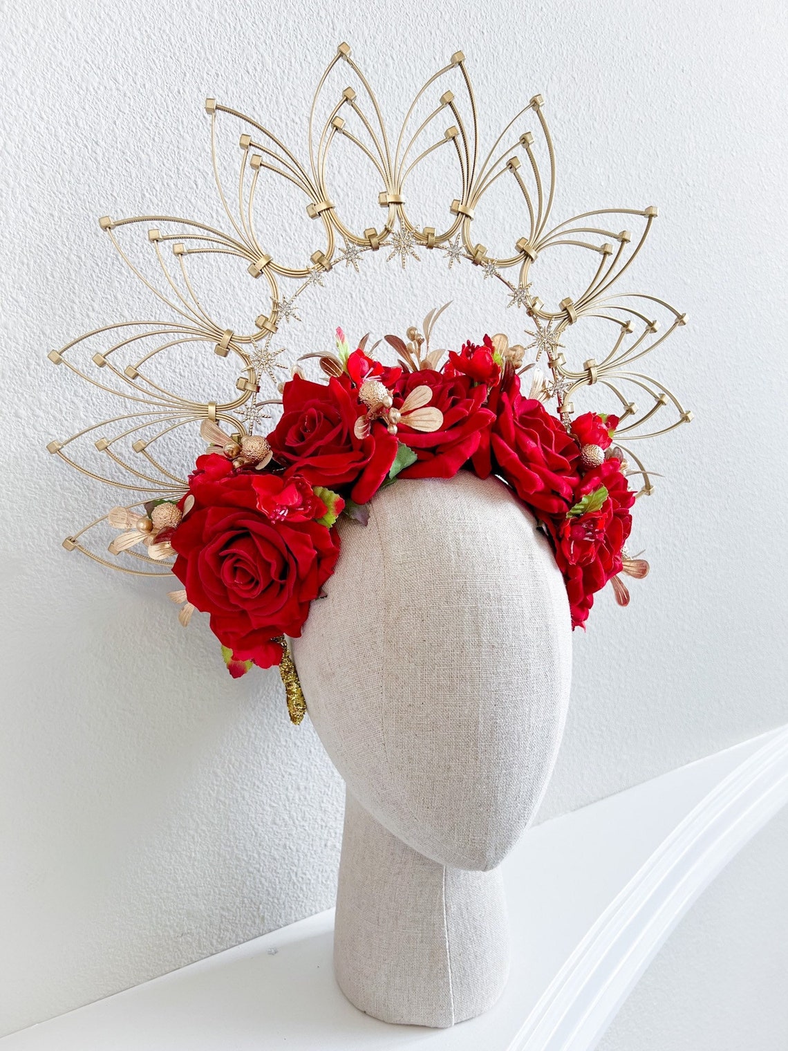 Bridal Crownhalo Crown Day of the Dead Crown Flower Etsy