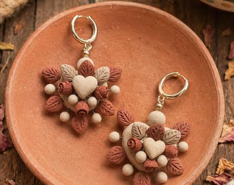 Mexico Earrings,Catrina Earrings, Mexican earrings, Handmade earrings, Barro Earrings, Latina Earrings,