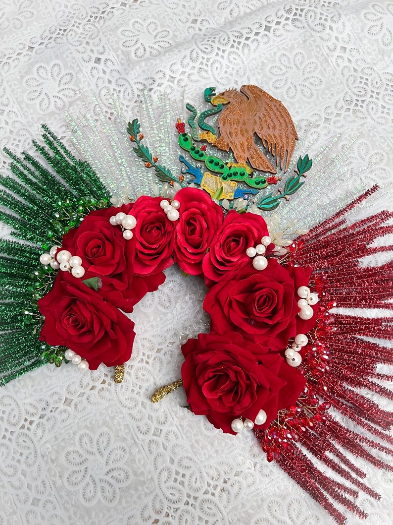 Mexico Crown Day of the Dead Crown Flower Headpiece Mexican Etsy