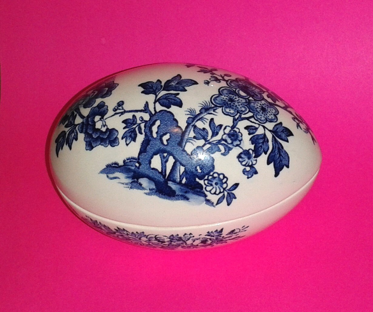 Vintage MASON'S Porcelain Egg Trinket Dish Jewelry Box Etsy