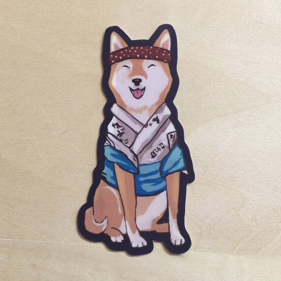 Shiba Inu Vinyl Sticker Car Window Decal Laptop Sticker Tumbler Decal Water Bottle Phone