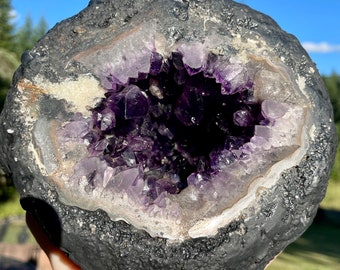Amethyst Geode Crystal Cluster 10.5 lbs