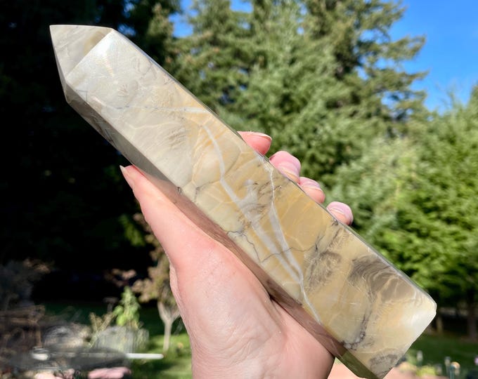 2 lbs Vesuvianite Obelisk Pillar Tower Point Wand Column Generator