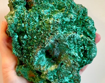 2.2 lbs Malachite Spray Crystal Cluster Mineral Display Specimen
