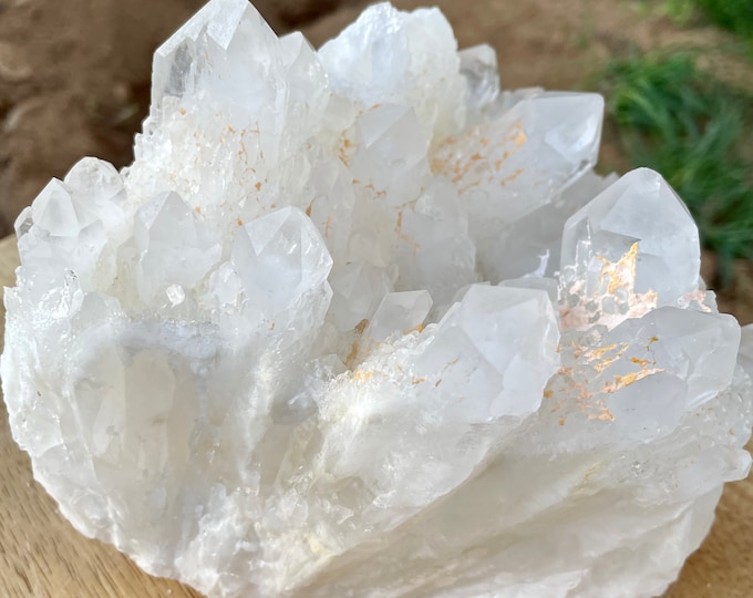 7.45 lb Pineapple Clear Quartz Crystal Cluster