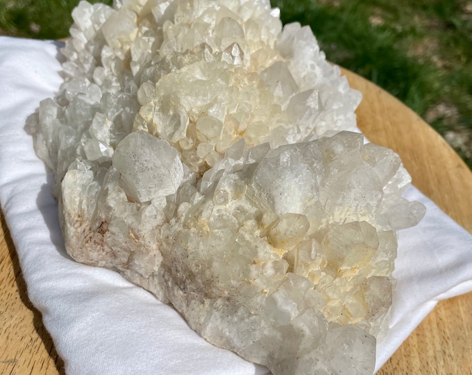 6.45 lb Quartz Crystal Cluster Mineral Display Specimen